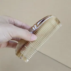 Half Moon Comb Natural Sheep Horn Carved Hair Care Comb No Handle Sheep Horn Comb