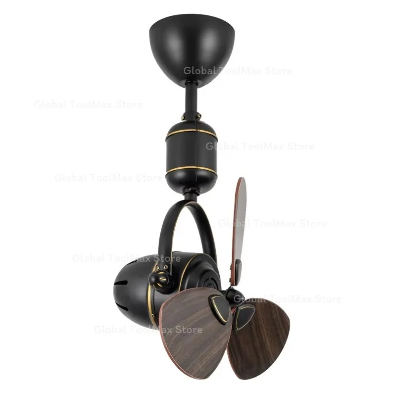 Quiet Mini Ceiling Fan, Silent Low Profile Fan for Bedroom Study, Designer Corner Fan for Small Space