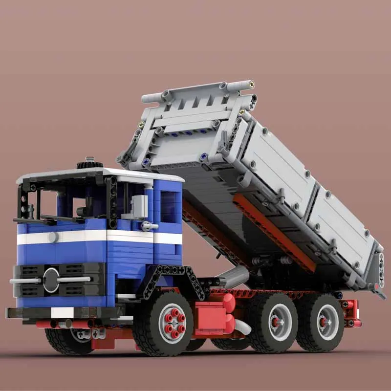 Building Blocks 1624 Tractor  2223 Three-Side Dump Truck MOC-159011 Assembling Building Blocks 1338 Christmas Gifts for Children