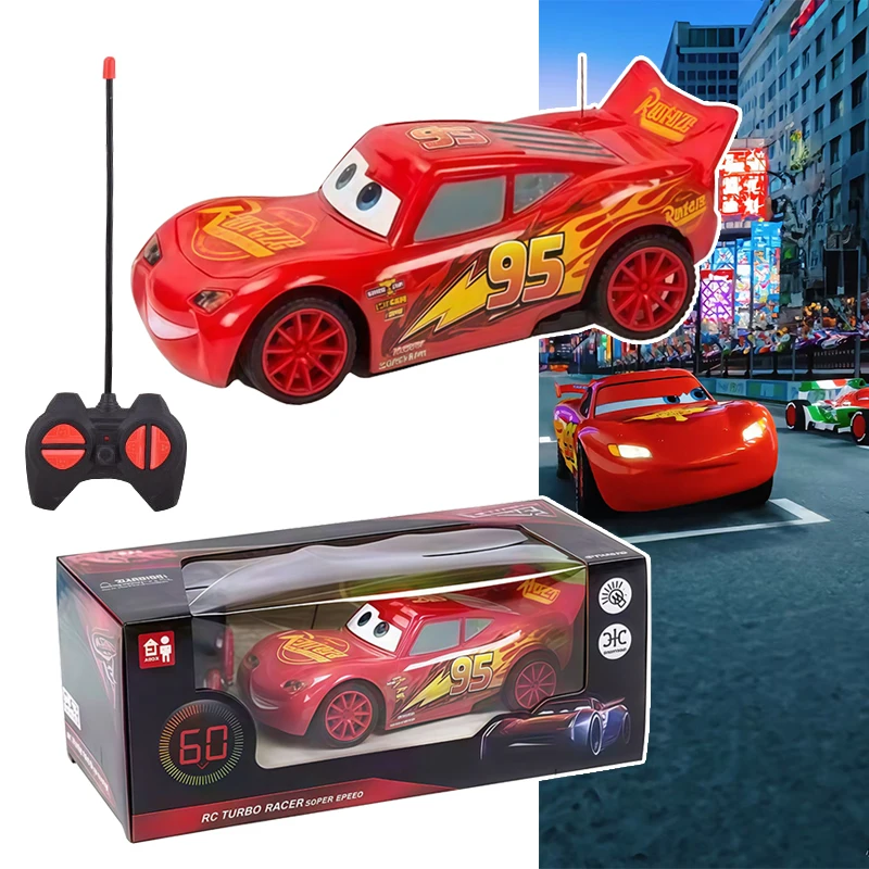 

2025 Pixar Cars 3 Электрический автомобиль с дистанционным управлением Игрушечный автомобиль Lightning Mcqueen Cruz Ramirez Jackson Storm Car Игрушечный автомобиль для детей