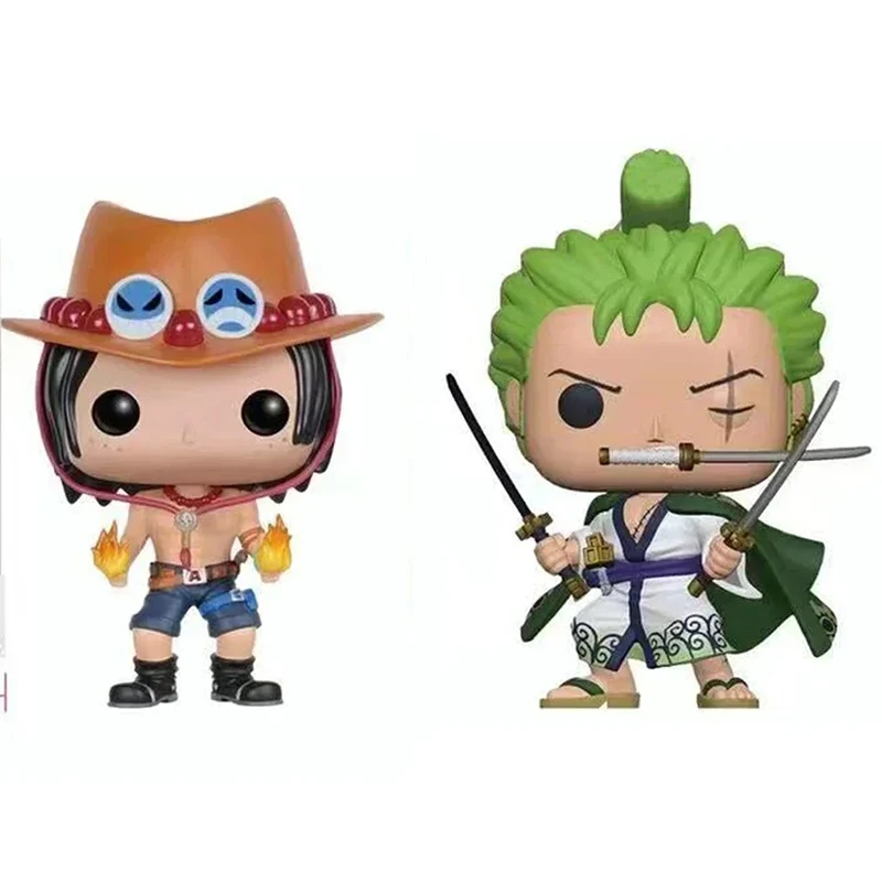 قطعة واحدة Funko POP أنيمي الشكل لوفي المروحية ايس لوه لوفي زورو عمل الشكل جمع لعبة مجسمة Brinquedos هدايا عيد الميلاد #6