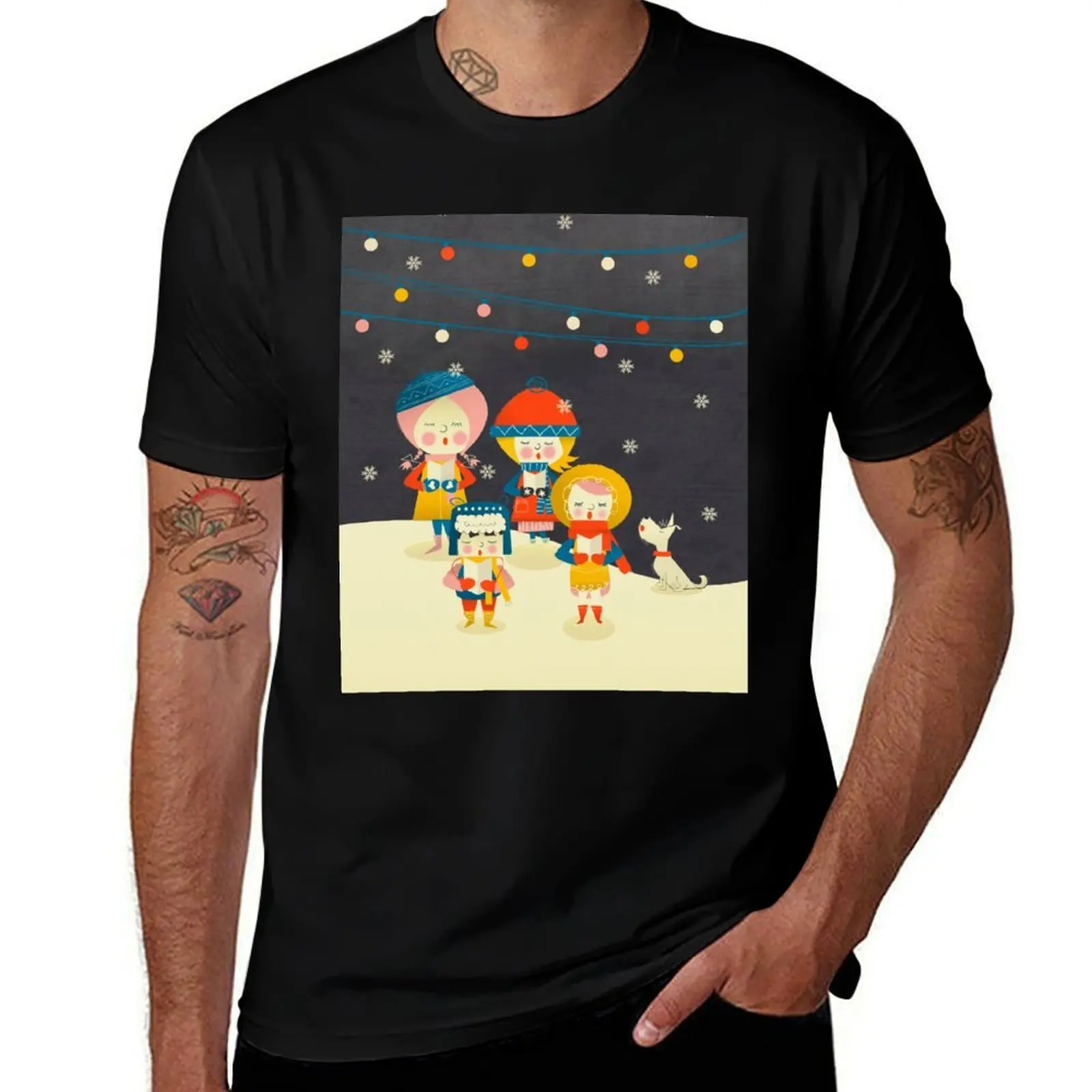 

Christmas Carols Singers T-Shirt man t shirt heavy cotton man graphic t shirt T-Shirt