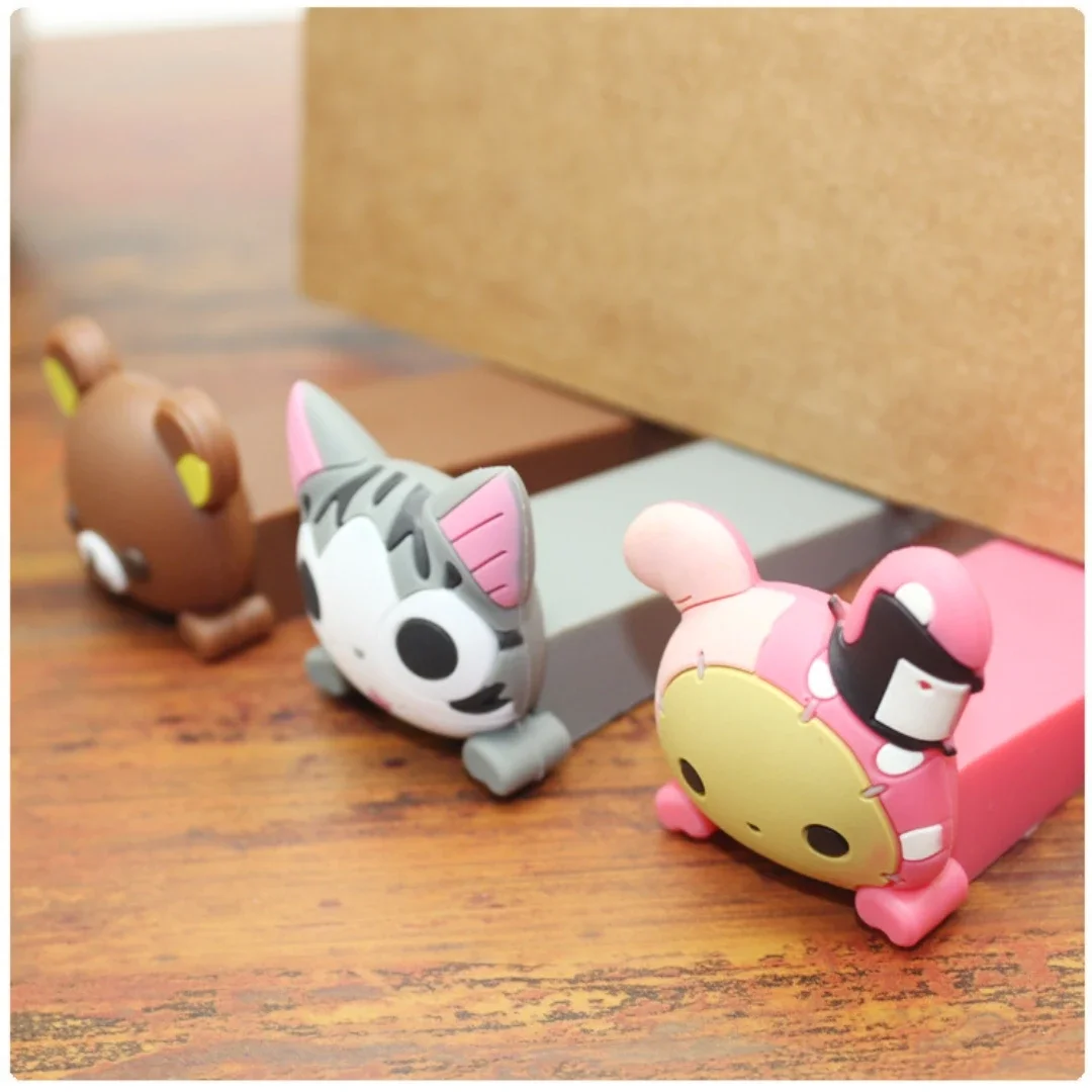 Cartoon Doll Door Stopper Children's Safety Door Card Soft Rubber Door Stopper Stereoscopic Animal Cute Windproof Baby's Hand