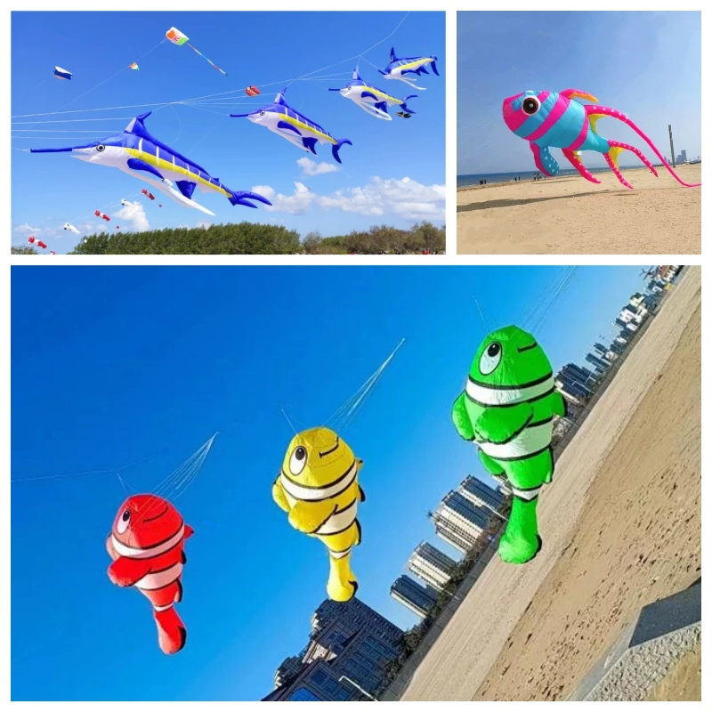 

Free shipping large fish kite soft kites outdoor toys infaltable kites ultra large kite sports-leisure windsurfing giant 3d kite