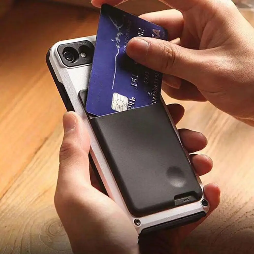 

Bags Purse Self-Adhesive Silicone Phone Wallet Case Cellphone Pocket ID Credit Card Holder Sticker Card Sleeves