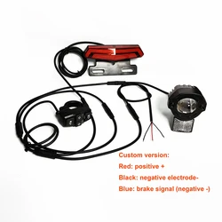 Ebike Bafang DIY Or Mid Motor G510 G330 BBS 01 02 HD Waterproof Cable FrontLight RearLight BrakeLight Turn Signal