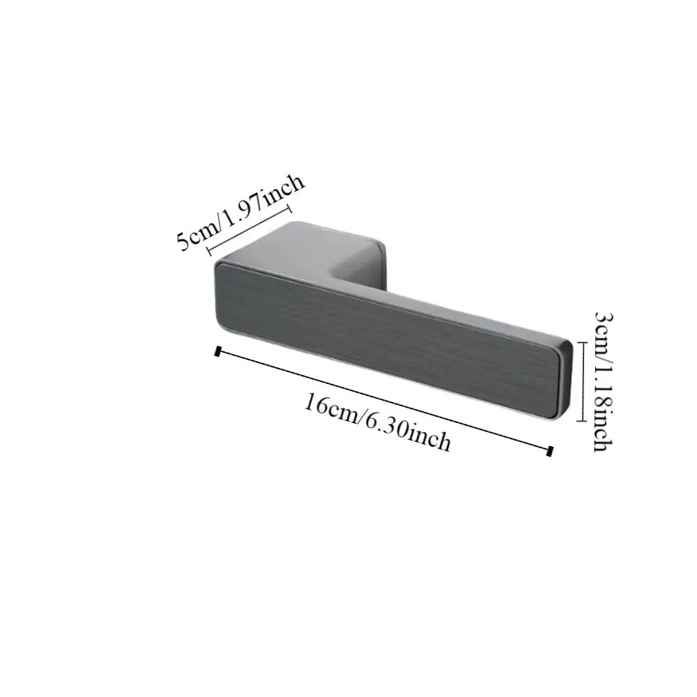 سبائك الزنك مقبض الباب قفل أنيق متقدم غرفة نوم مقبض مقبض رائعة صامتة الداخلية الباب كتم قفل مجموعة أجهزة الباب