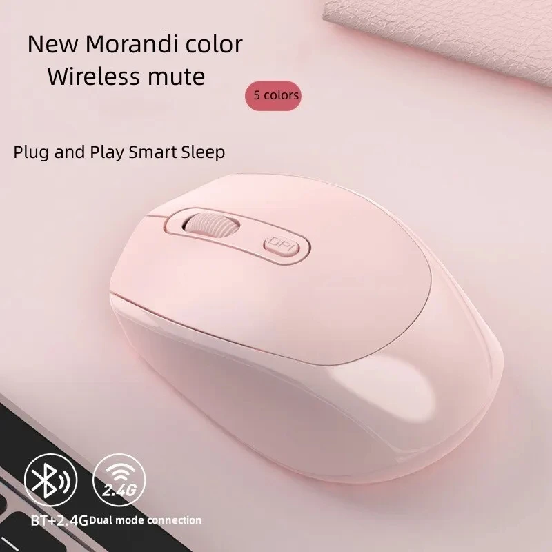 New M107 Wireless 2.4G Charging Silent Bluetooth Mouse Cute Female Office Wireless Mouse