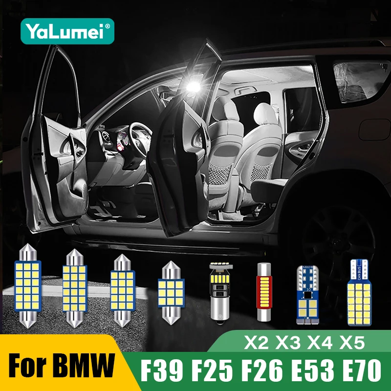 Für BMW X2 X3 X4 X5 F39 F25 F26 E53 E70 12V Auto-LED-Lampen Innenraumbeleuchtung Leselampe Schminkspiegel Kofferraumbeleuchtung Zubehör