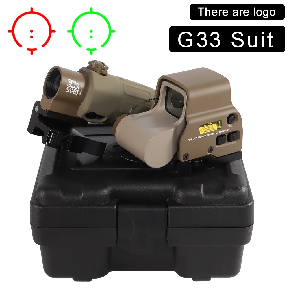 المجسم ميزاء البصر 558 G33/G43 التوافق التكتيكية الدقة الأحمر والأخضر نقطة 3X المكبر للصيد Riflescopes