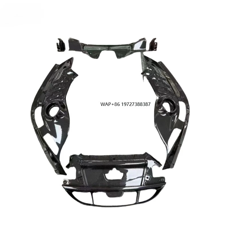 Dry Carbon Fiber Replacement Parts Car Interior Engine Bay Cover Set For 296 Perfect Fitment