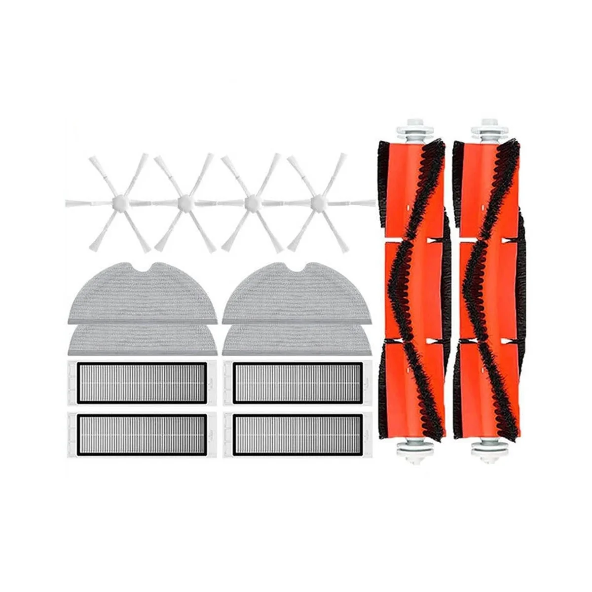 A09G-For Mi Robot مكنسة كهربائية ممسحة 2 STYTJ03ZHM تصفية ممسحة القماش مكنسة كهربائية اكسسوارات قطع غيار فرشاة الجانب الرئيسي