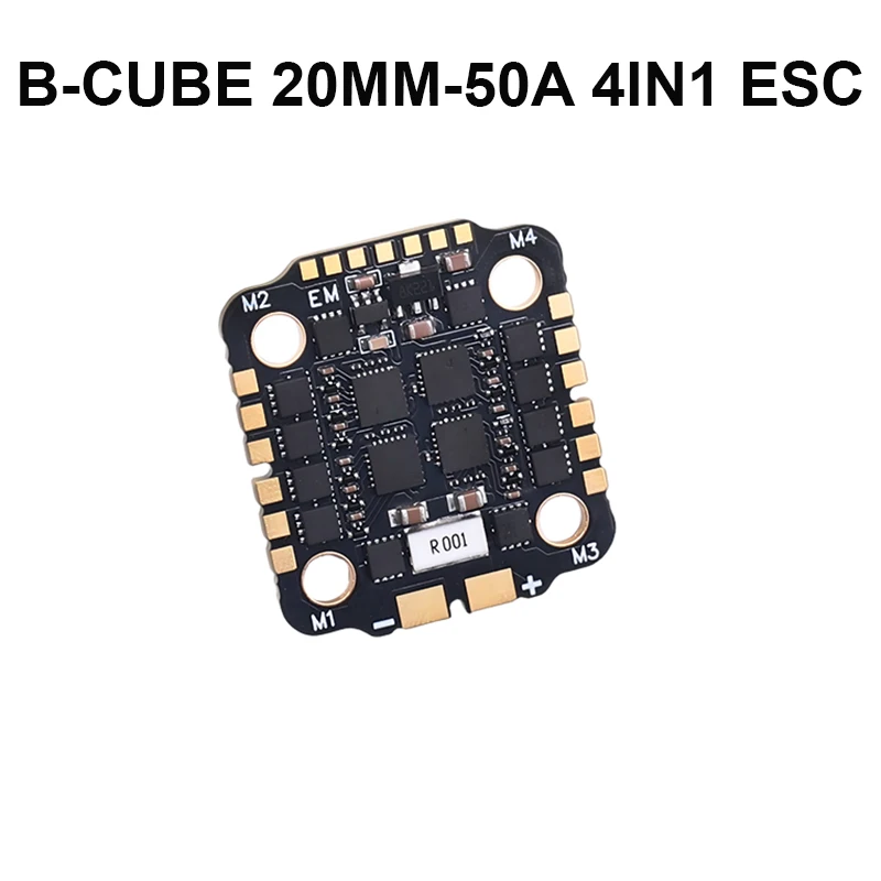 

B-CUBE 4IN1 50A 20MM ESC BlueJay Support 3-6S Brushless Motor DShot300 600 Multishot Oneshot PWM FPV F4 Flight Control