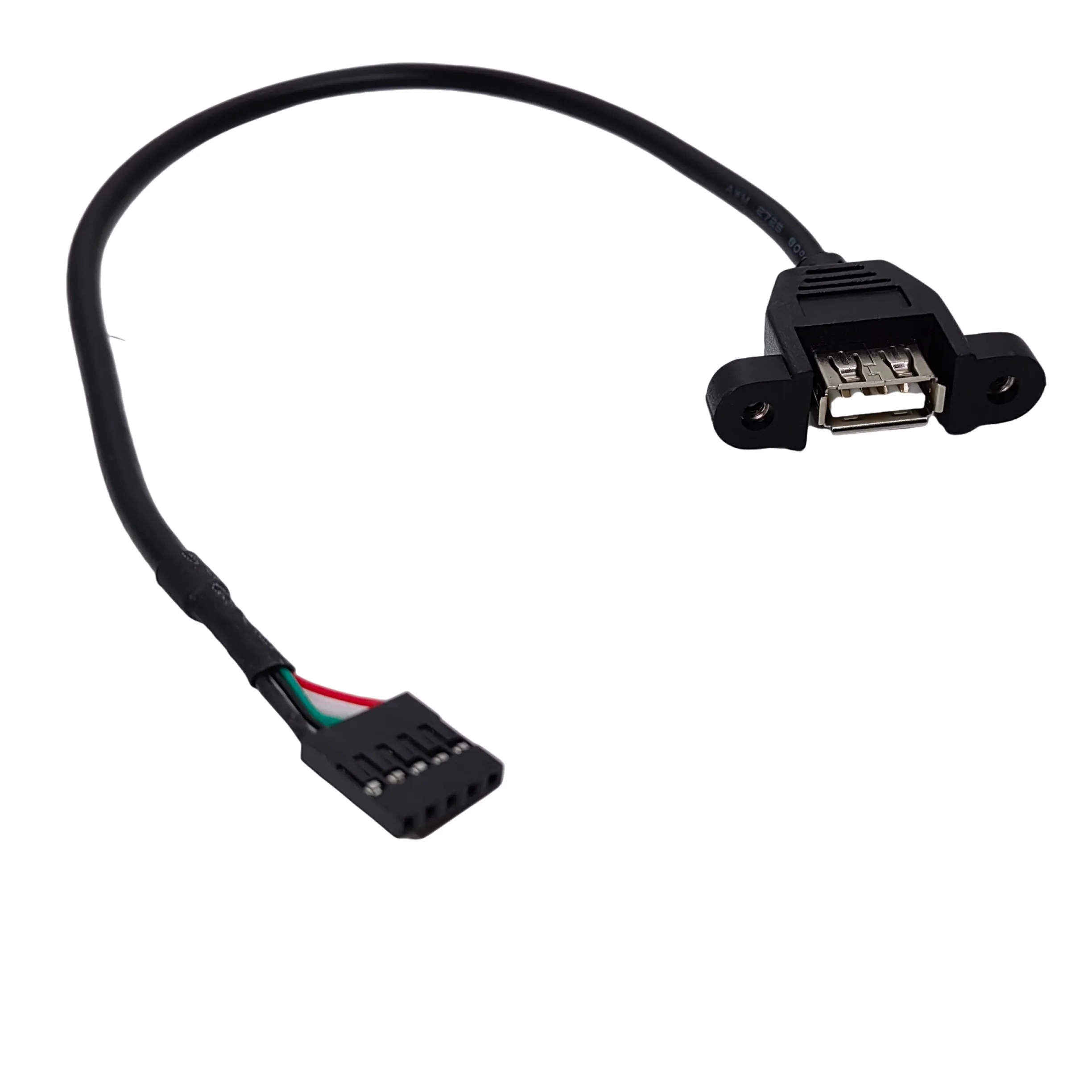 USB Female Terminal Data Cable 2.54mm Motherboard Cord USB To Dupont 5 Pin Adapter Extension Cable Touch Screen Cable
