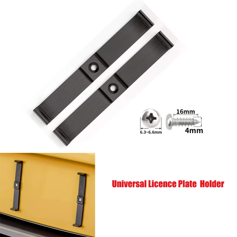 Car Number Plate Holder Clips Universal License Plate Holders Frameless Press Type License Plate Clip License Plate Fixing Clip
