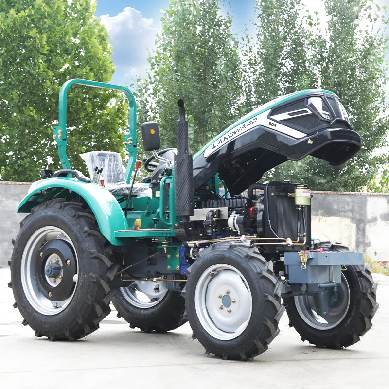 Home Use Off-Road High Power Mini Tractor Wholesale All Terrain 4WD 85 HP Agricultural High Horsepower Tractor Customized Sale