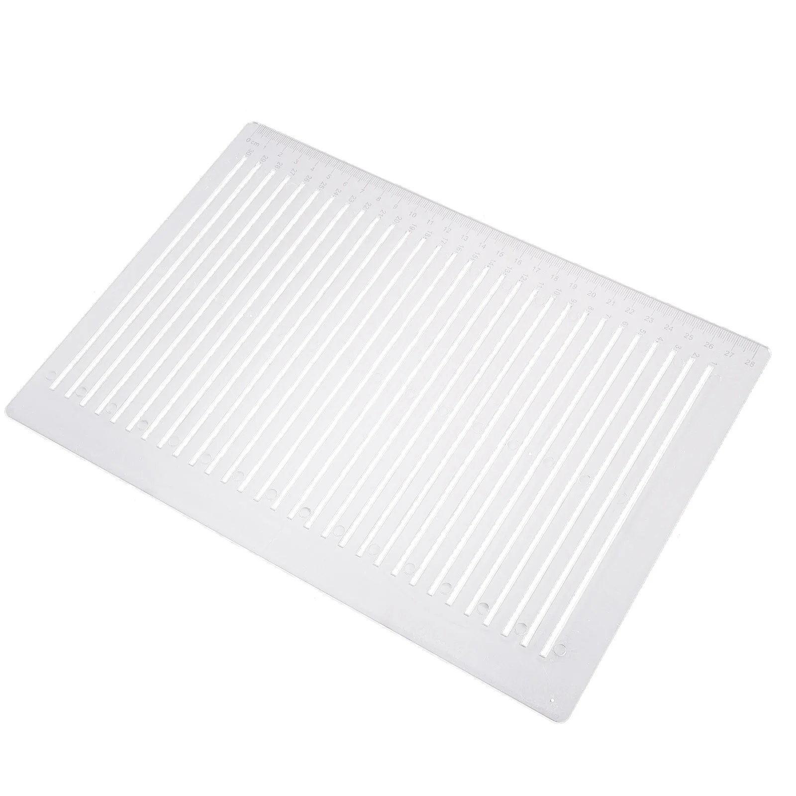 Milisten-Linha reta Stencil Template, Régua para Lettering e Guia Endereçamento