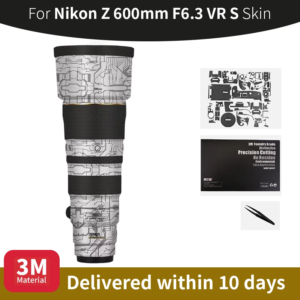 For Nikon 600mm Skin,Nikon Z 600mm F6.3 VR S Lens Sticker,Scratch-resistant protective film, full coverage protection