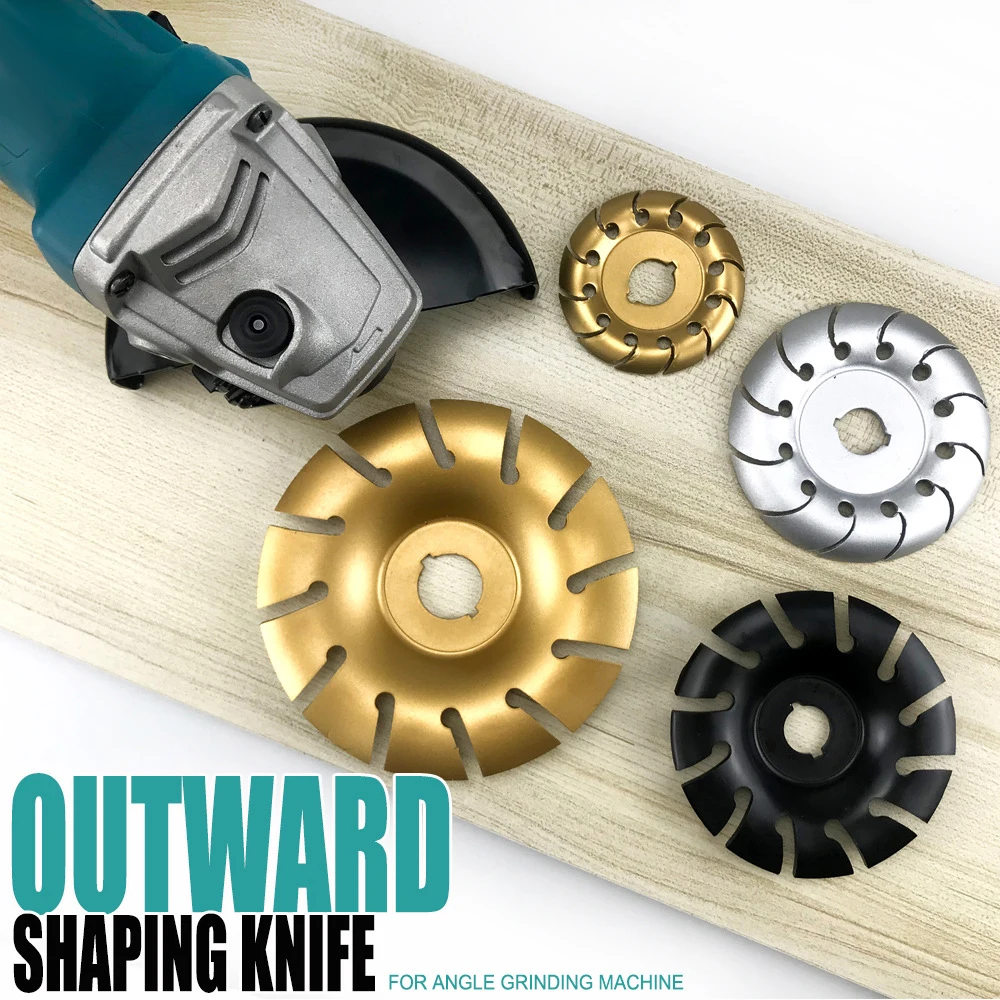 95-125 مللي متر زاوية طحن عجلة الخارجية تشكيل سكين أداة القطع المستخدمة لآلة طحن زاوية الخشب تلميع نحت لتقوم بها بنفسك أداة #3