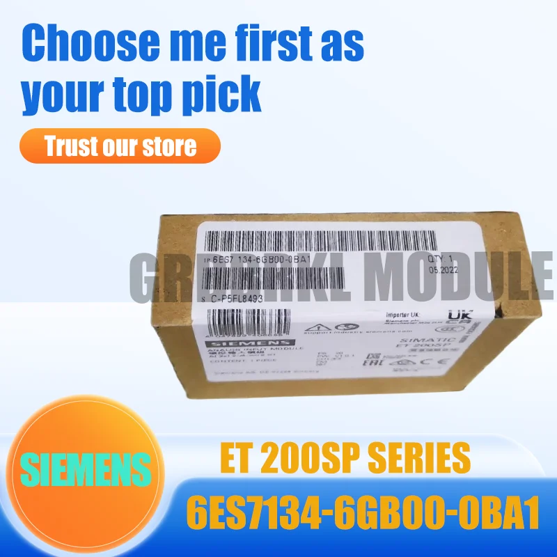 

New Original SIEMENS 6ES7134-6GB00-0BA1 6ES7 134-6GB00-0BA1 ET200SP Input Module