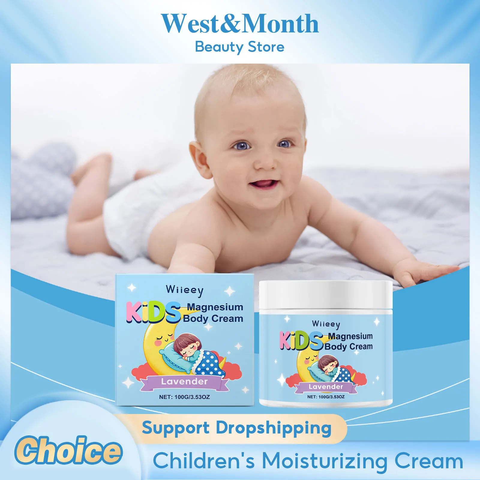 

Children's Moisturizing Cream Long Lasting Nourishing Relieve Dryness Improve Skin Softness Smoothing Soothing Baby Night Cream
