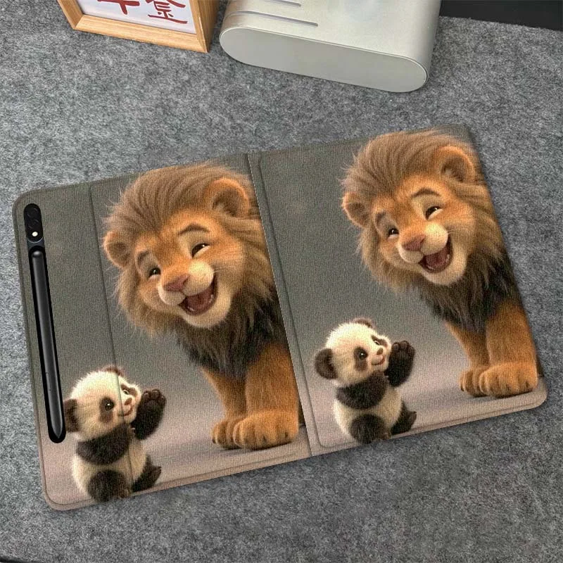 

Cute Little Donkey Cartoon For Samsung Galaxy Tab S6 S8 S9 S10 Lite FE 10.4 11 Inch 2022 2024 Tablet Case