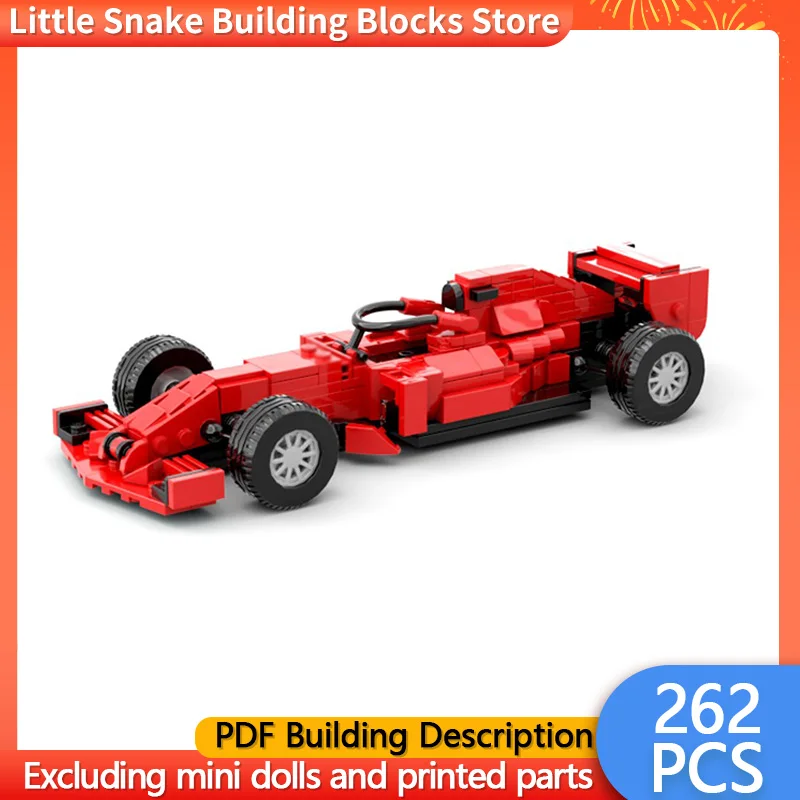 Speed Racing Car Model MOC Building Bricks SF71H Formula Racing Car Modular Technology Children Holiday Gifts Assemble Toys Suit