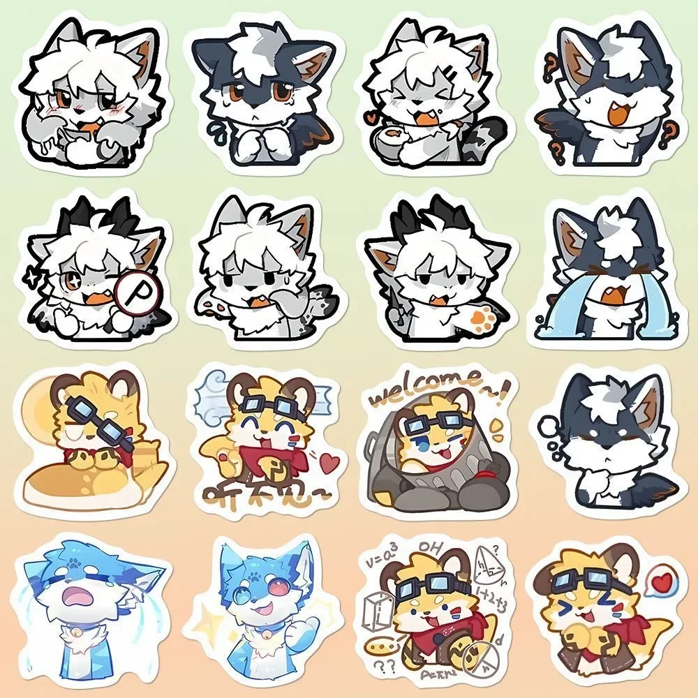 10/104 pezzi carattere peloso cartone animato versione Q adesivi graffiti per custodie per telefoni conto a mano notebook decorazione di cancelleria decalcomanie