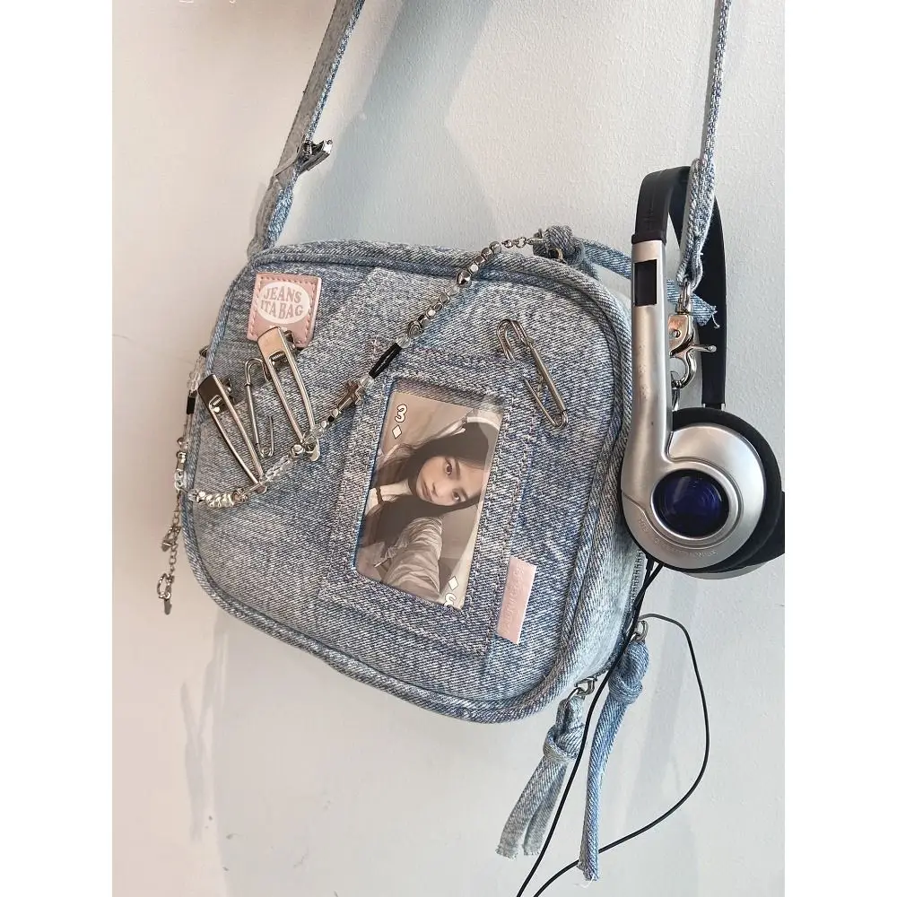 Y2K Shoulder Bags Fashion Vintage Denim Square Bag Chase Star Crossbody Bag Women