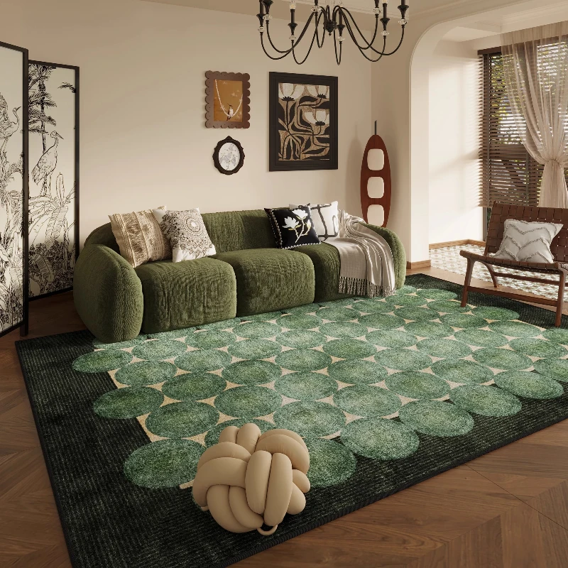 Retro Style Living Room Decoration Plush Carpet Large Area Rugs for Bedroom Thick Washable Lounge Floor Mat Home Fluffy Soft Rug