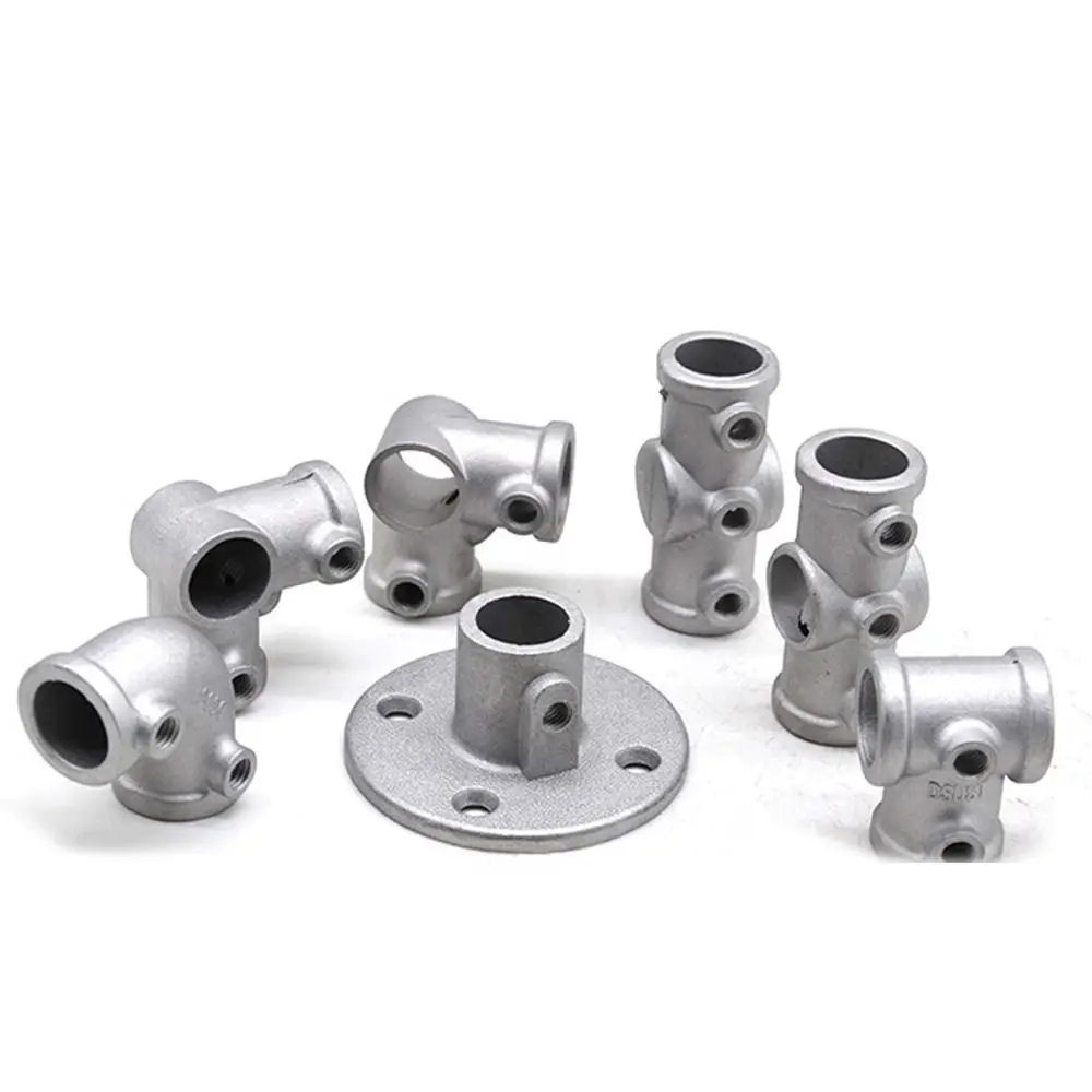 

1\2''/3\4" Pipe Fitting Connector Fixed buckle Aluminum Alloy Steel Frame Fasteners Elbow Circular Circular Pipe Connector pipes