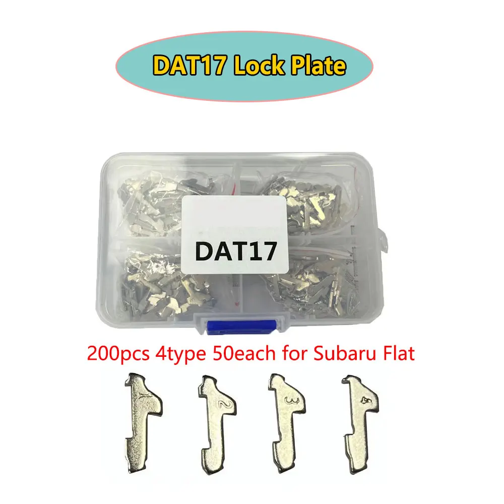 200Pcs/lot DAT17 Lock Plate for Subaru Flat Key for Car Lock Repair Accessories Car Lock Reed Plate 1 2 3 4 Type Each 50pcs