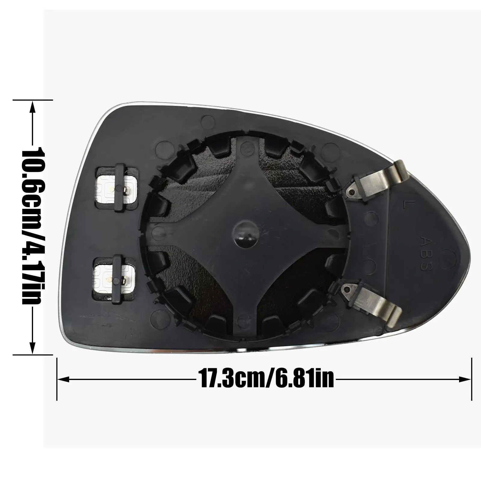 For Opel / Vauxhall Corsa D E 2014 - 2020 Left Right Driver Passenger Side Wing Mirror Glass Heated Back Plate Clip Spherical