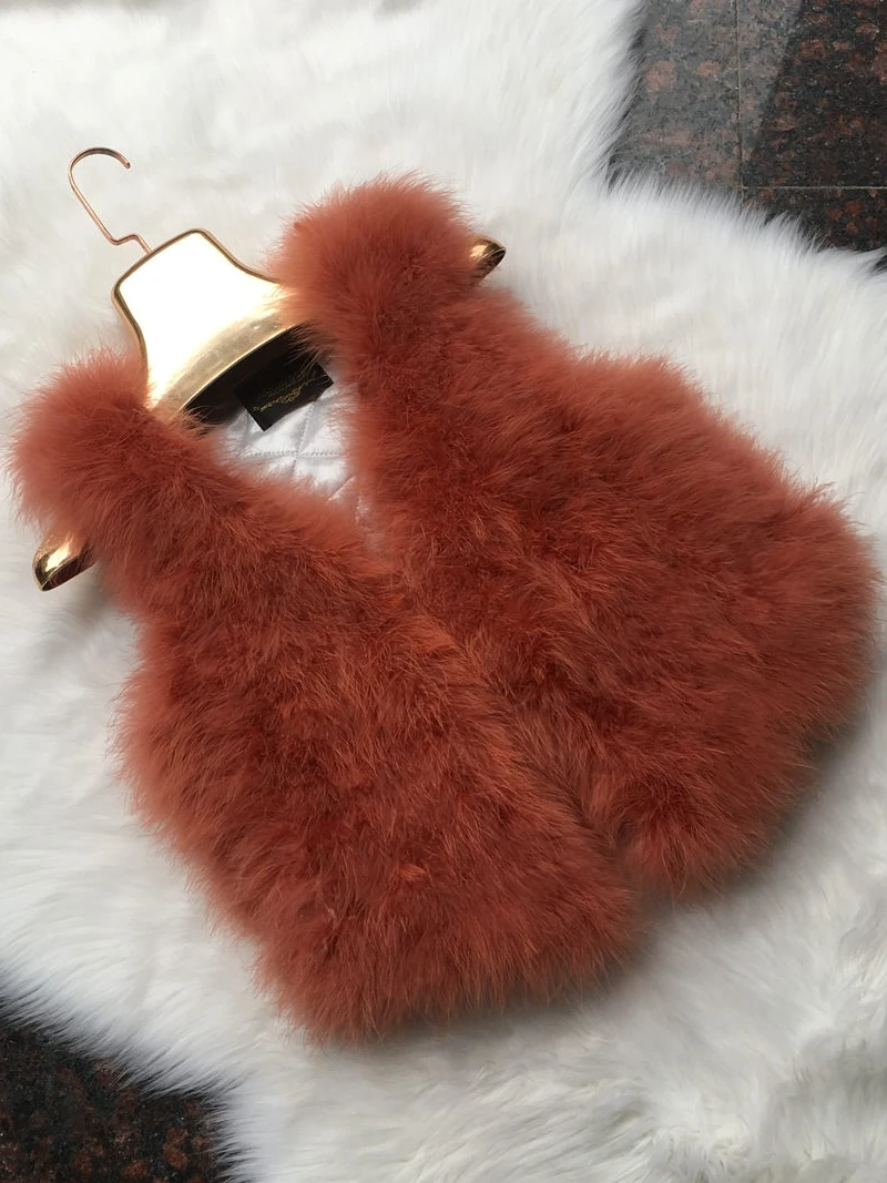 2022 new real ostrich fur vest women ostrich fur coat fur jacket lots color Free shipping Low price