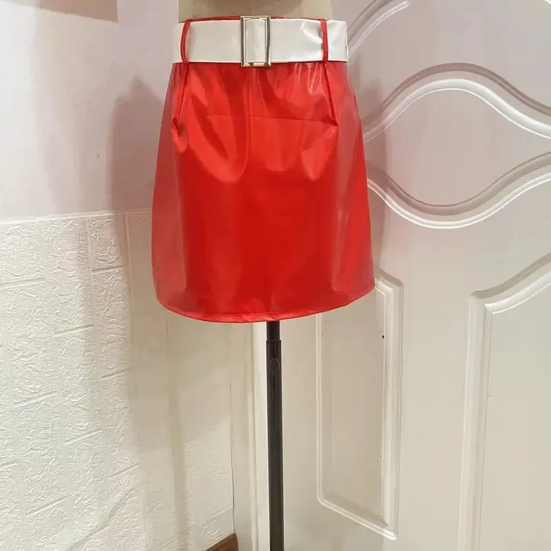 dd12アニメ姉妹メイメイココスプレ衣装ウィッグミクククリスマスハロウィン-pu-赤式制服女性ガール