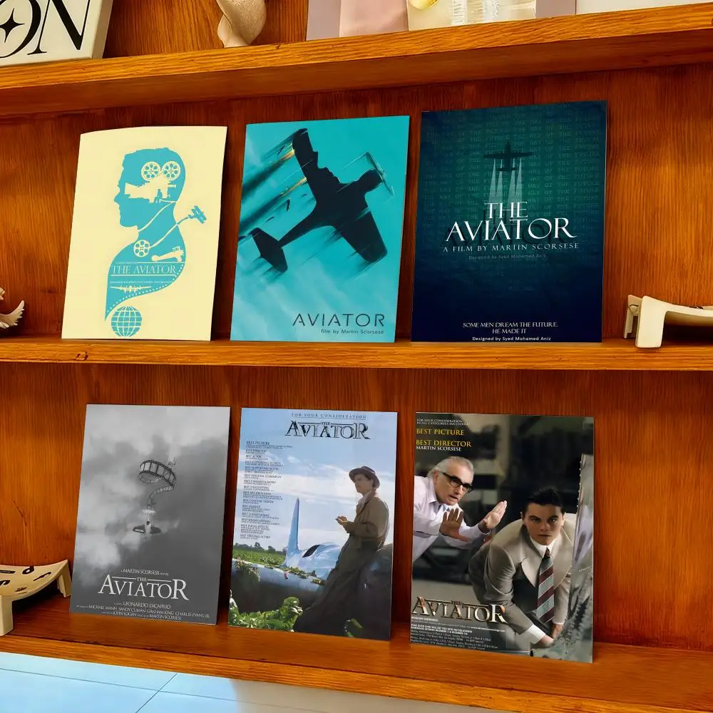 ملحمة السيرة الذاتية فيلم T-The Aviator-MT الفيلم المشارك قماش HD ملصق جدار الفن الداخلي المدخل ديكور المنزل عطلة