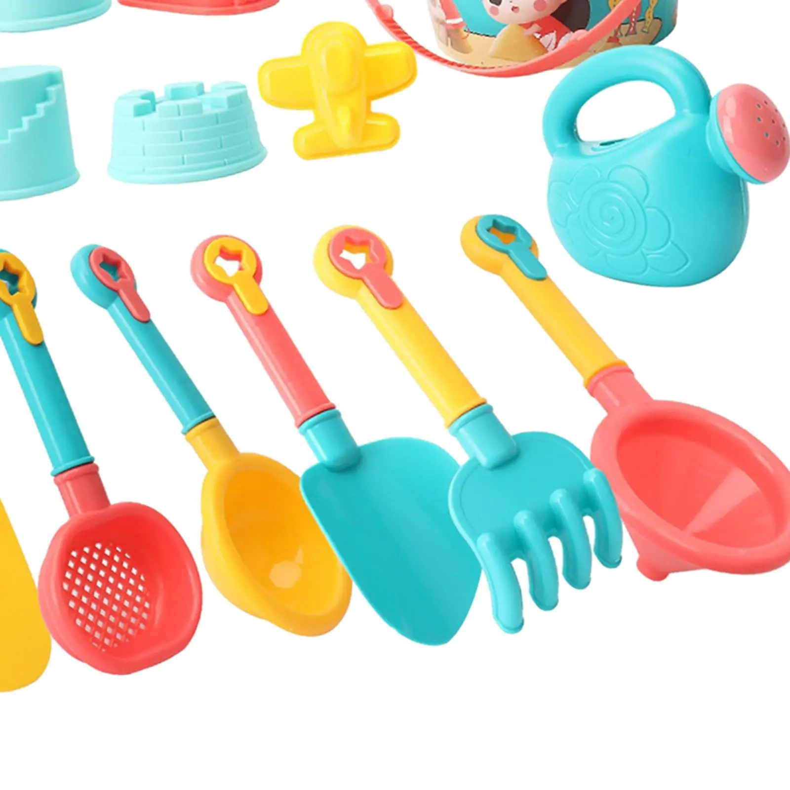 18Pcs Sand Toy Set Bathtub Water Toys Sand Sculpture And Maker Toy for Kids
