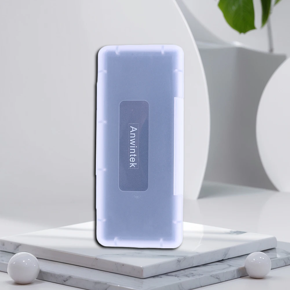 6 in 1 Transparent Mini SD Memory Cards Protective Case Shockproof Memory Card Protecter Box Portable Storage Box for 6 SD Cards