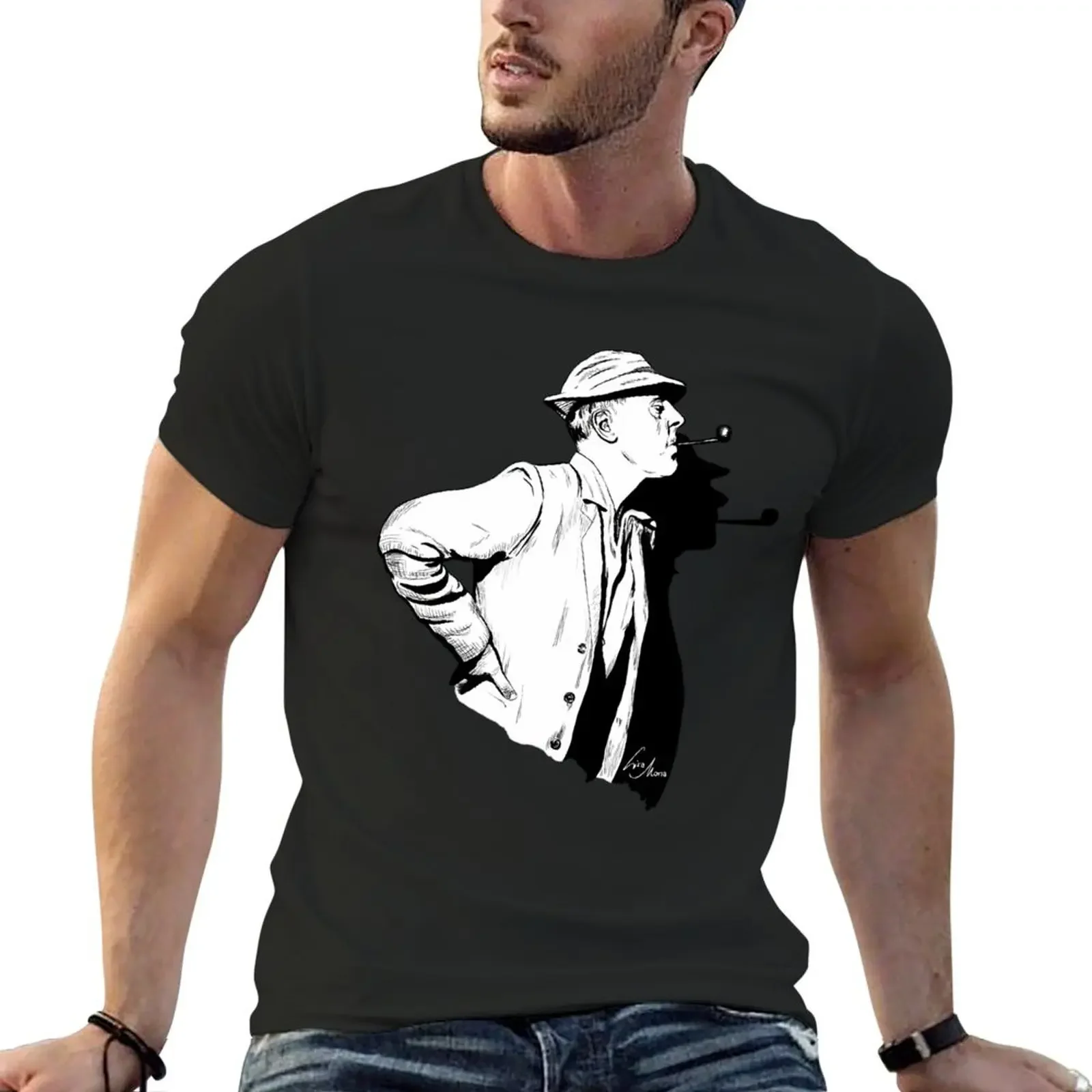 

Jacques Tati Illustration T-Shirt sublime sports fans sweat shirts, men