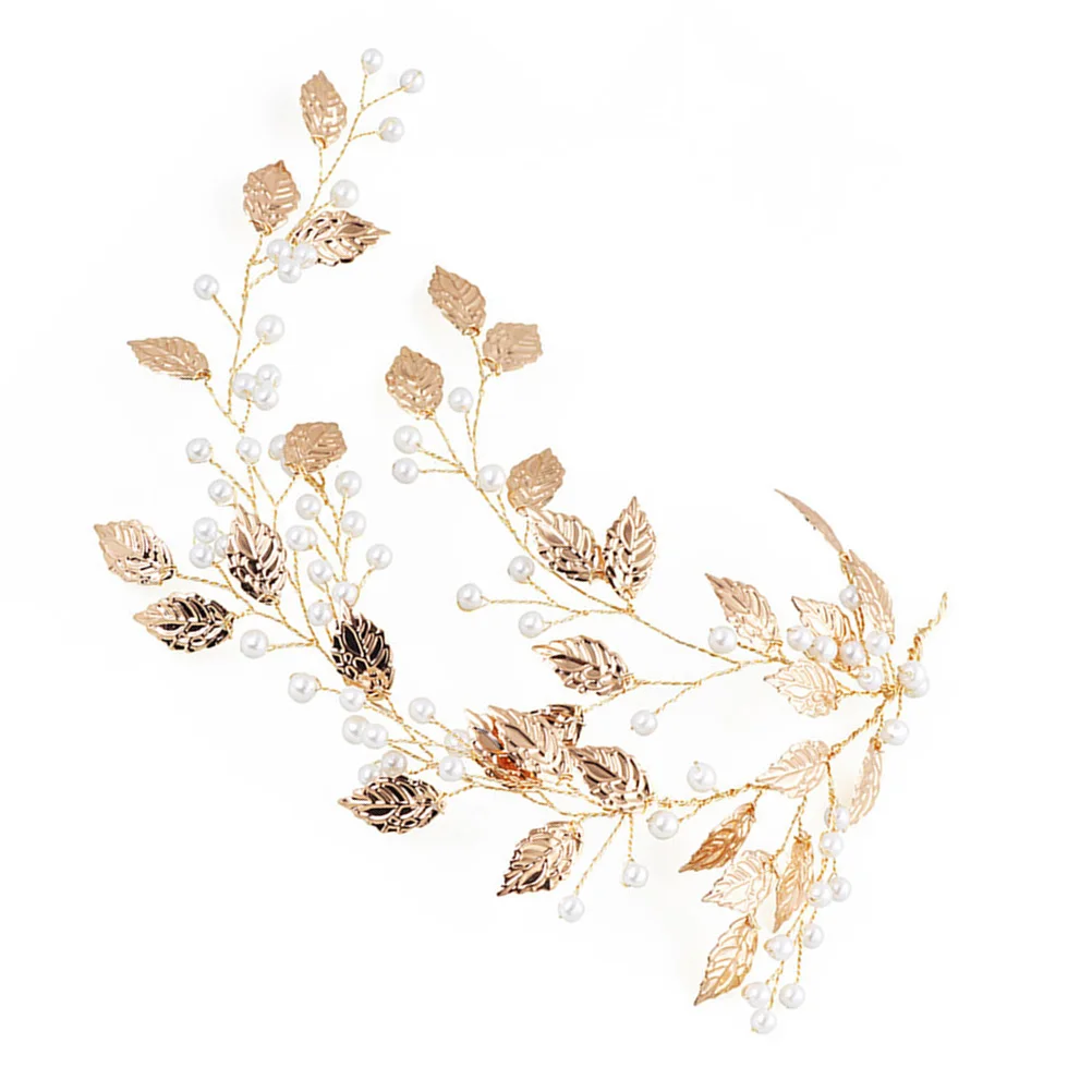 

Pearl Decorative Bridal Headwear Wedding Delicate Headb Crystal Bride Pearls Women Elegant H made Accessories