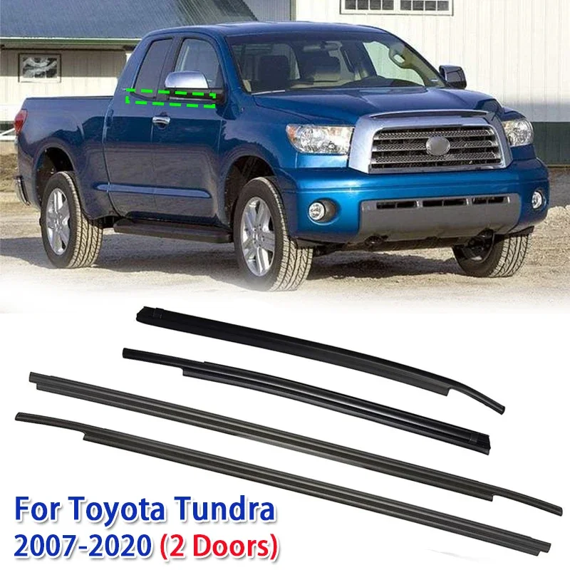 

Уплотнительная лента для автомобильных окон и дверей, 4 шт., для Toyota Tundra 2007-2020 (2 двери)