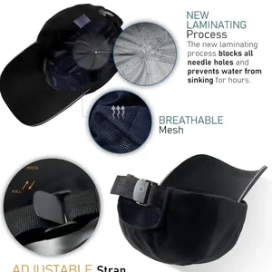 Unisex einstellbare Baseballkappe, Männer Golfhüte, wasserdichte Hut im Freien, Radfahren, Tennis, Laufen, Rand Speaked Cap Hauptverkaufsgolf - №4