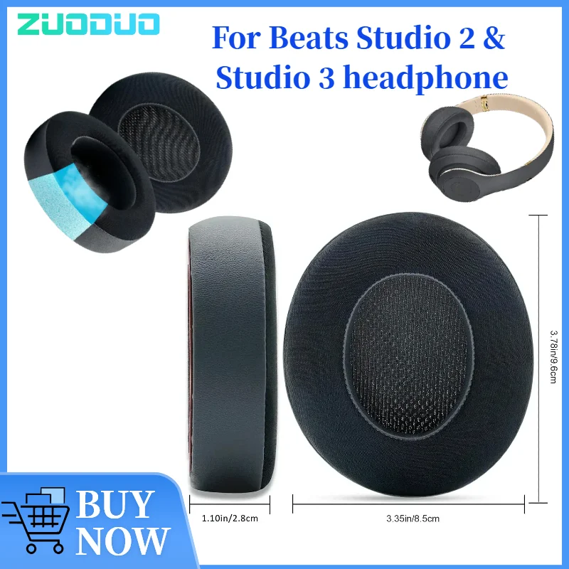 

ZUODUO Coolig Gel Ear pads Replacement for Beats Studio 2 & Studio 3 Headsets