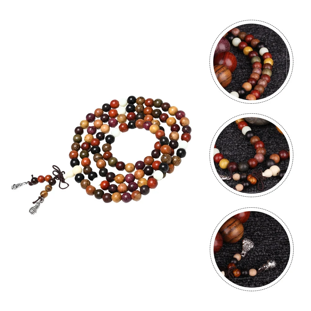 

Buddha Bead Bracelet Wooden Bead Comfortable Durable Daily Wear Travel Commemorative Employee Anniversary Hand Jewelry