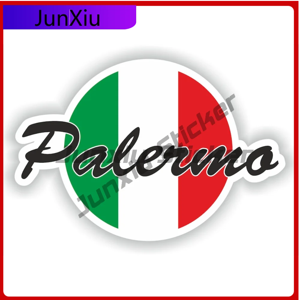 Palermo Italy Country Code Oval Sticker with Long Lasting Car Sticker For Wall Helmet Waterproof Decoration Auto Accessories