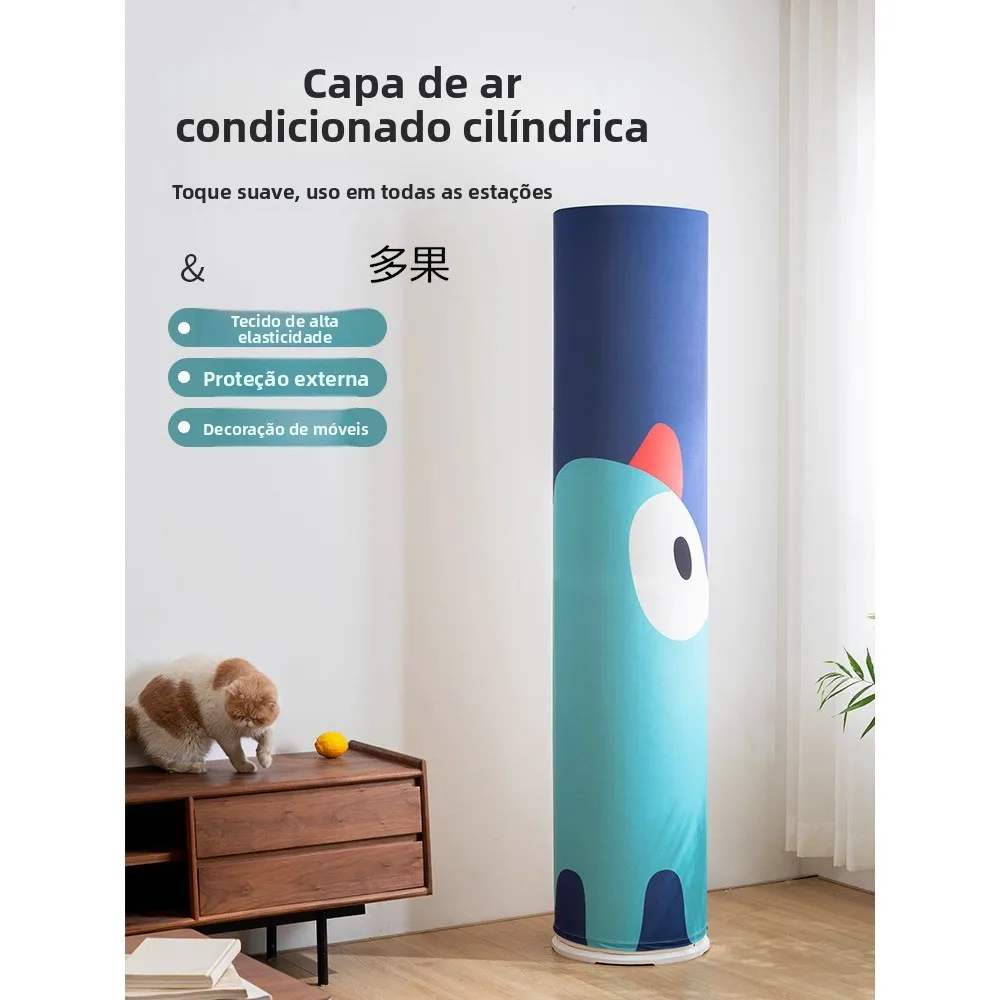 large-size-standing-dustproof-cover-for-home-air-conditioner-universal-cylindrical-model-compatible-non-removable-kitchen-acc