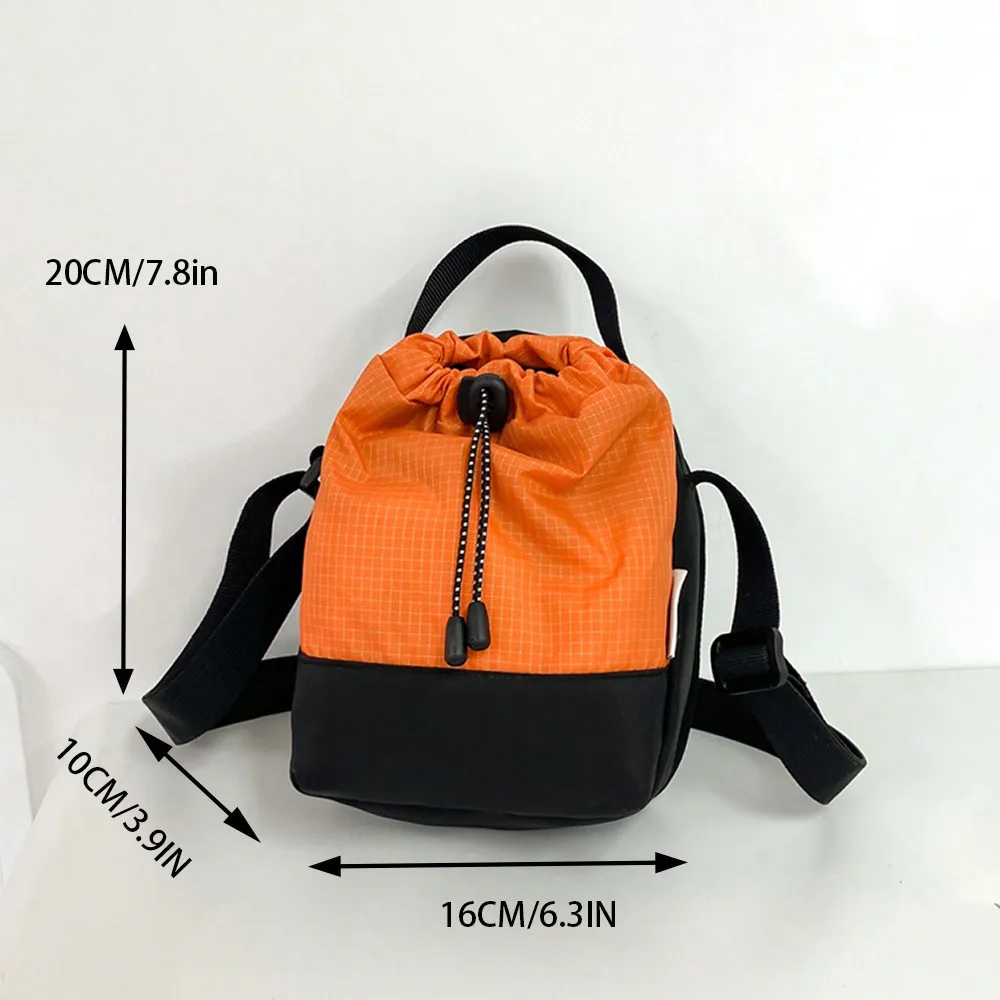 Fashionable Couple Drawstring Bag Casual Men\'s/Women\'s Diagonal Shoulder Bag Fitness Outdoor Hiking Crossbody Bag Lovers Gift