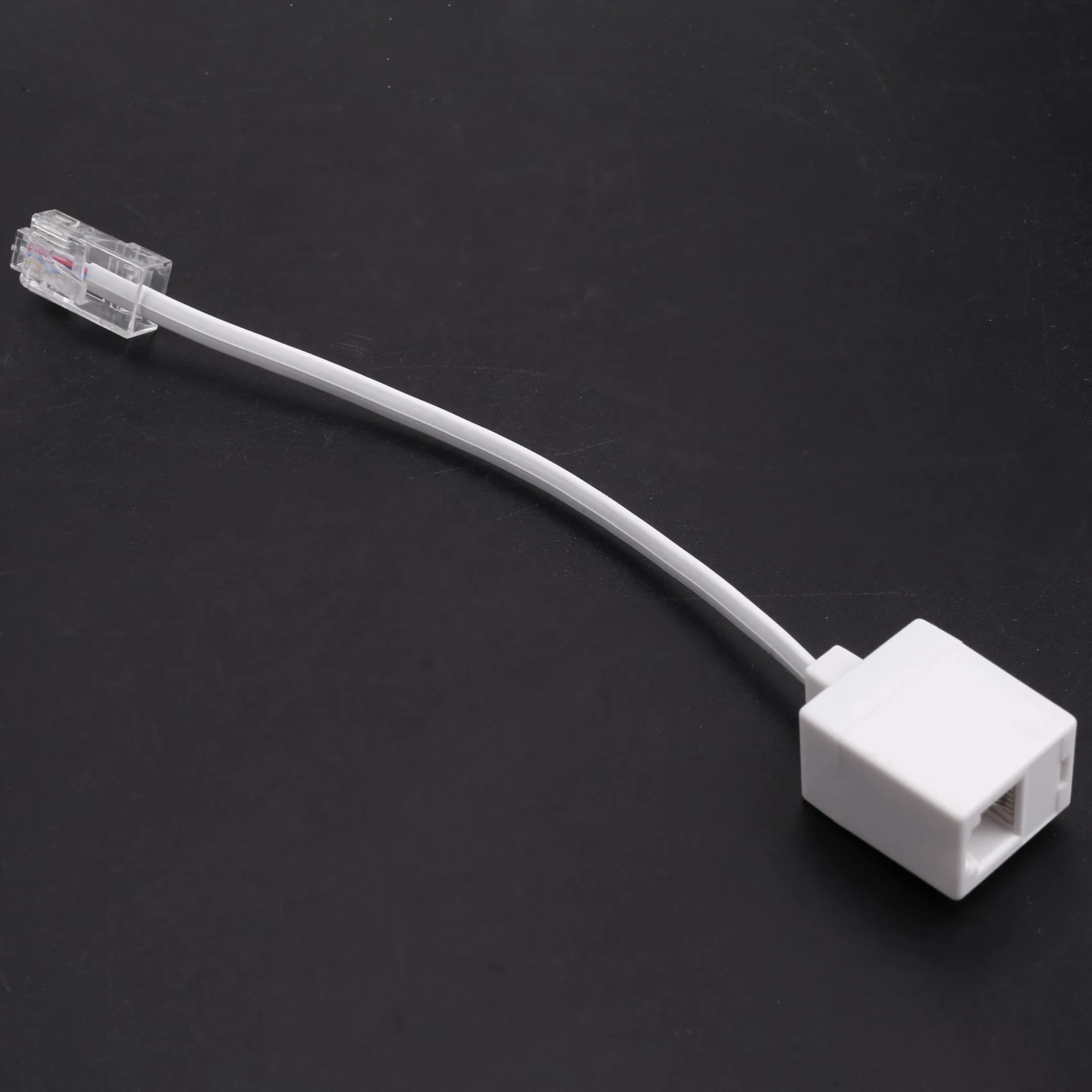 BVBV 2 soquetes 8P4C / RJ45 macho RJ11 6P4C para fêmea M / F Adaptador telefone Ethernet