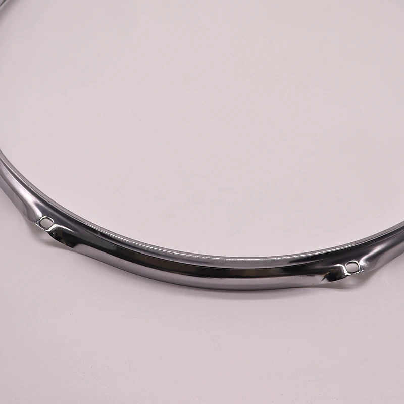 16 Inch 6 Hole Upper Drum Hoop Snare Drum Rim Iron Drum Ring Silver Color 1.2mm Thichness Drum Kit 1 Piece