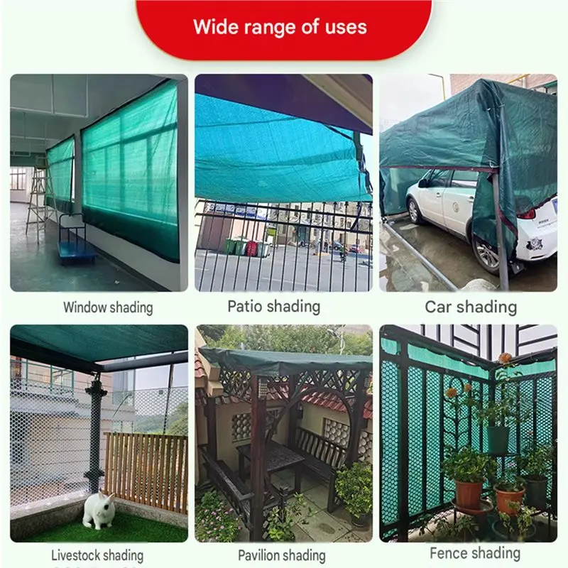 CHCH HDPE Dark Green Shade Sail For Garden Plant Shed, Gazebo, And Balcony Privacy